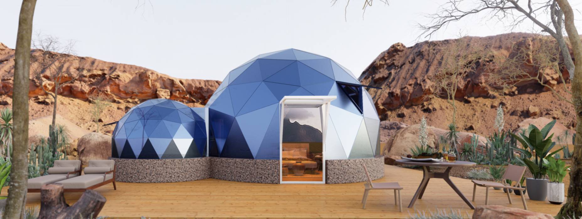 灵石县球形智能光伏玻璃星空房